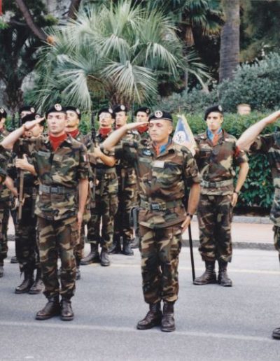 Albenga, agosto 2000. Giuramento solenne del 7° scaglione del B.A.R. del 157° Liguria.