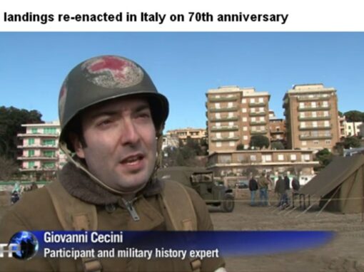 Agence France Press. Servizio della rievocazione per il 70° anniversario dello sbarco di Anzio.